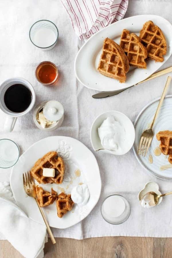 VEGAN CARROT WAFFLES