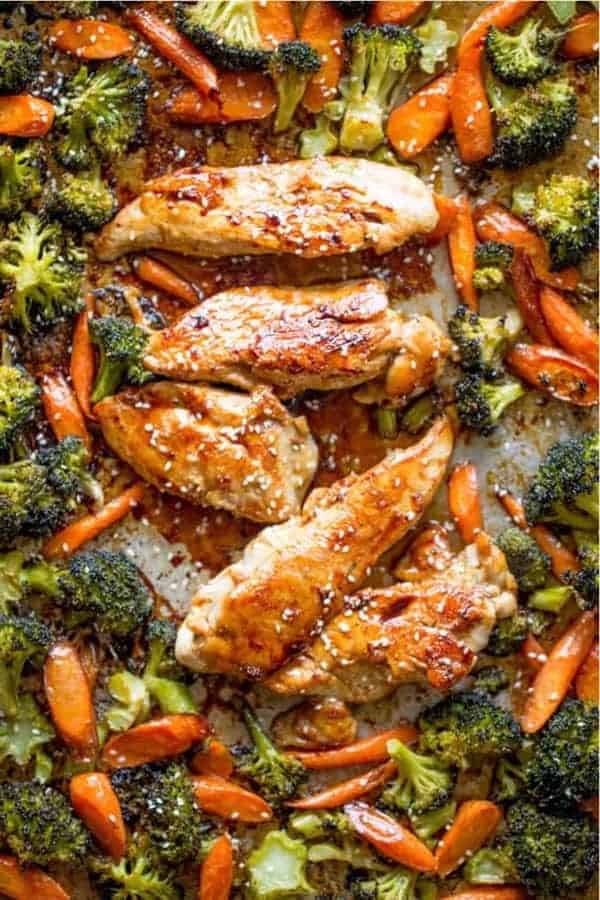 Sheet Pan Korean Chicken and Vegetables