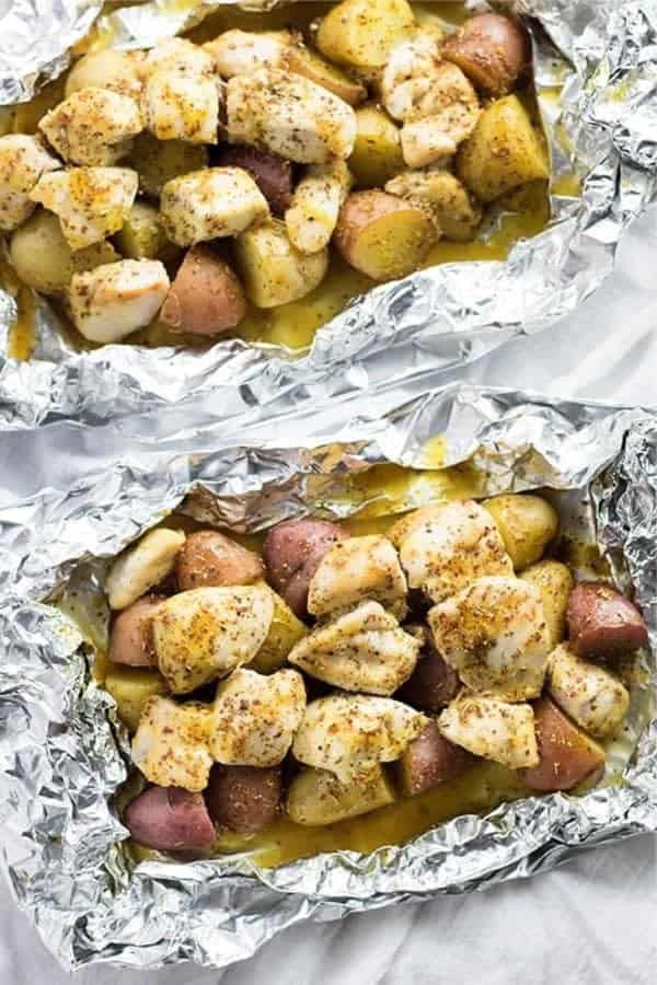 Honey Mustard Chicken Foil Packets