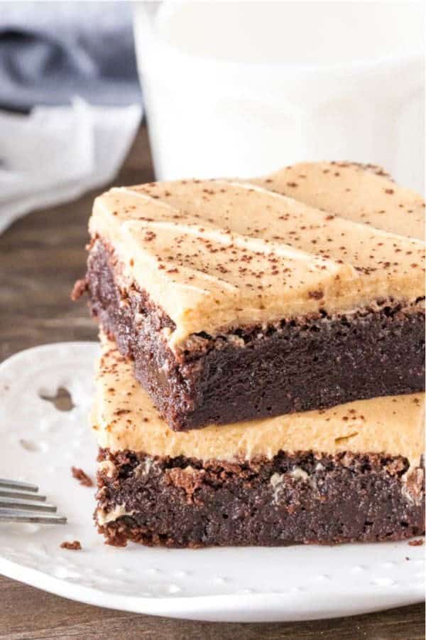 Mocha Brownies with Cafe Latte Frosting