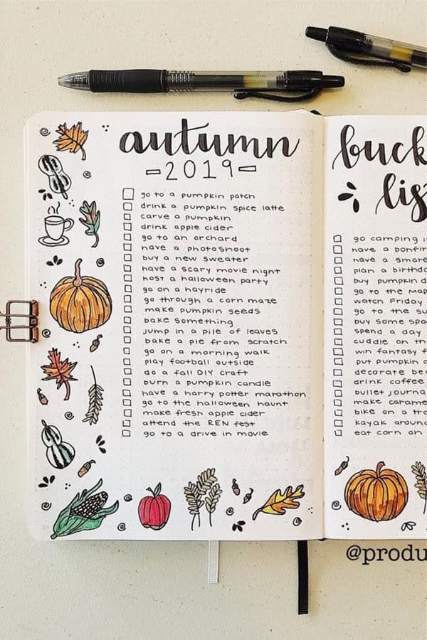 Autumn Bucket List