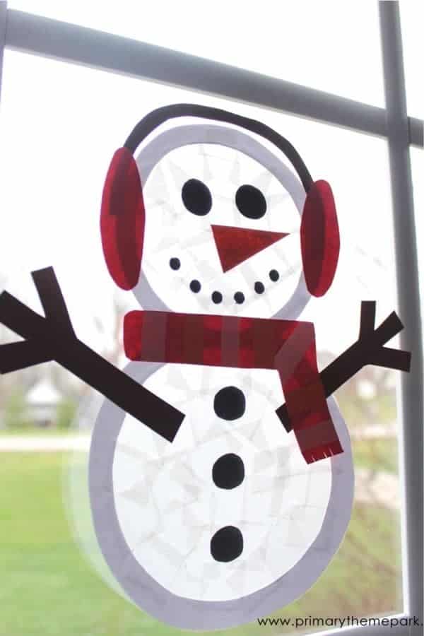 Suncatcher Snowman Craft