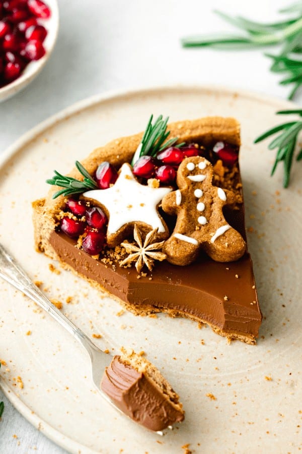 Vegan Chocolate Gingerbread Tart