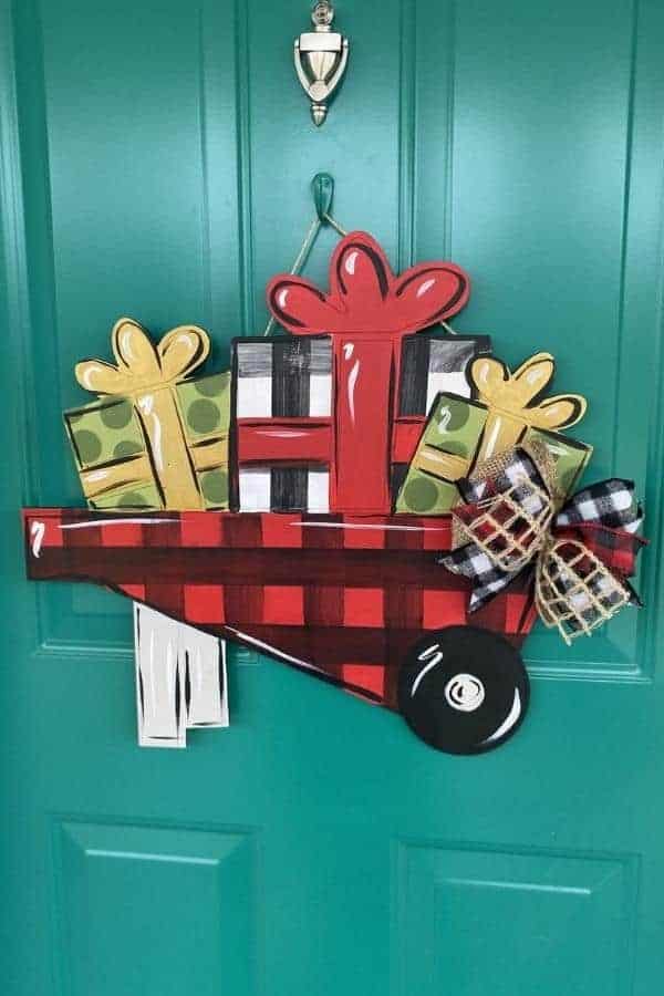 BURLAP BOW DOOR HANGER