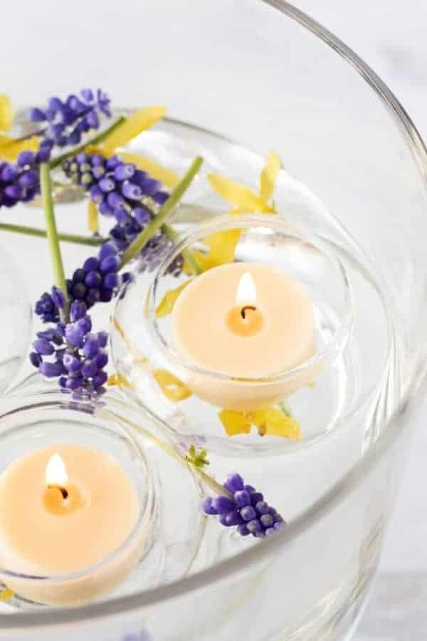 FLOATING CANDLE CENTERPIECES