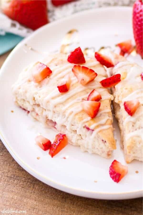 Strawberry Cream Cheese Scones