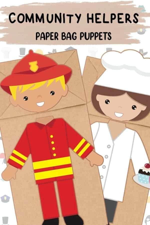 COMMUNITY HELPER PAPER BAG PUPPETS