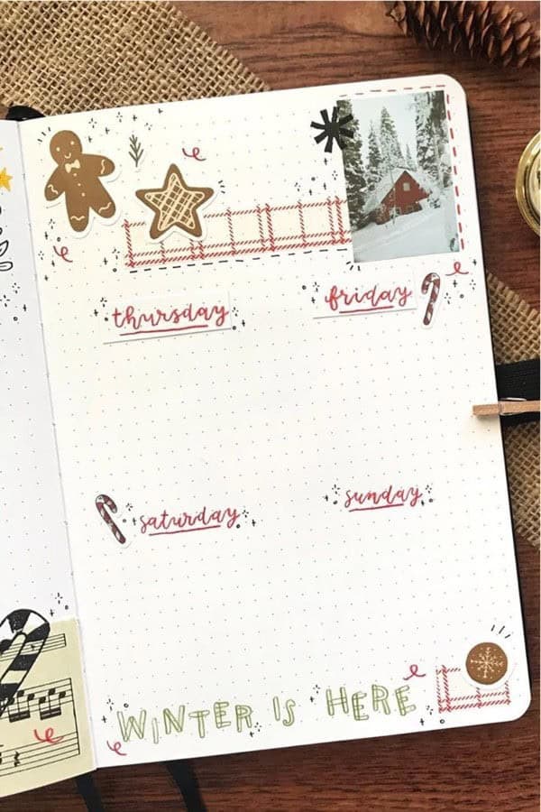 Gingerbread Weekly Spread