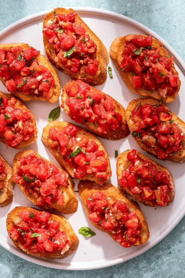 Bruschetta with Tomato and Basil