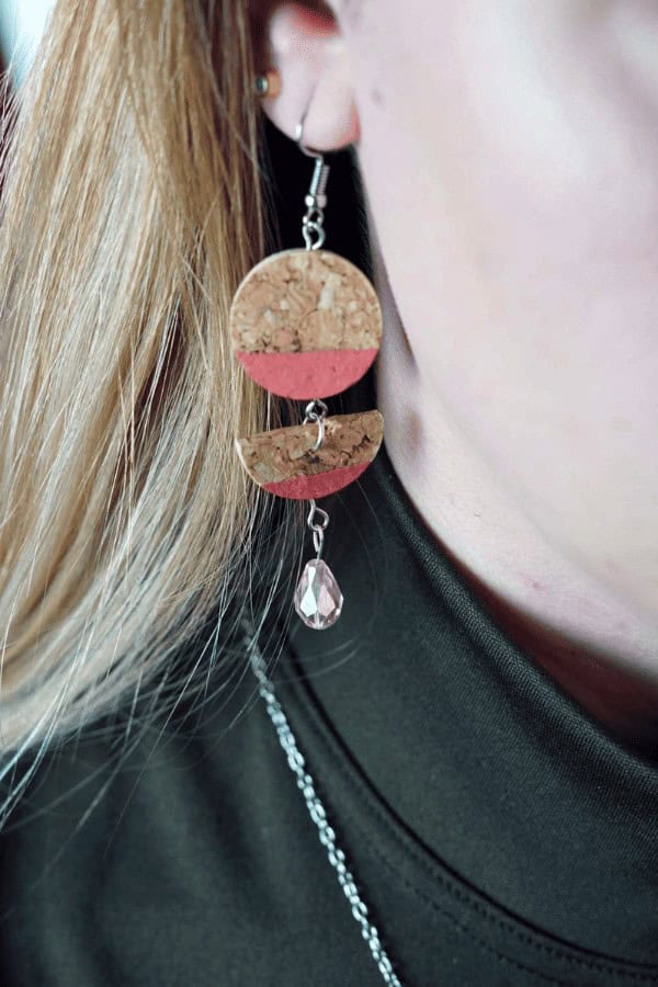 Cork Teardrop Earrings