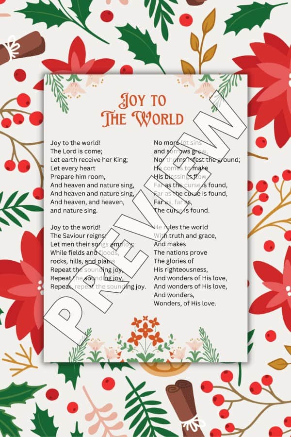 Joy To The World