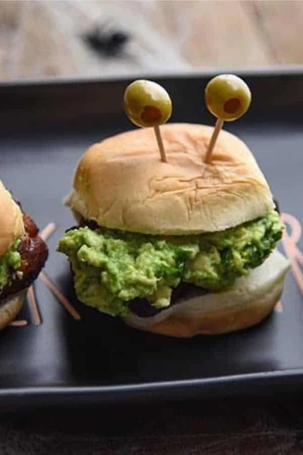 Halloween Appetizer Monster Sliders