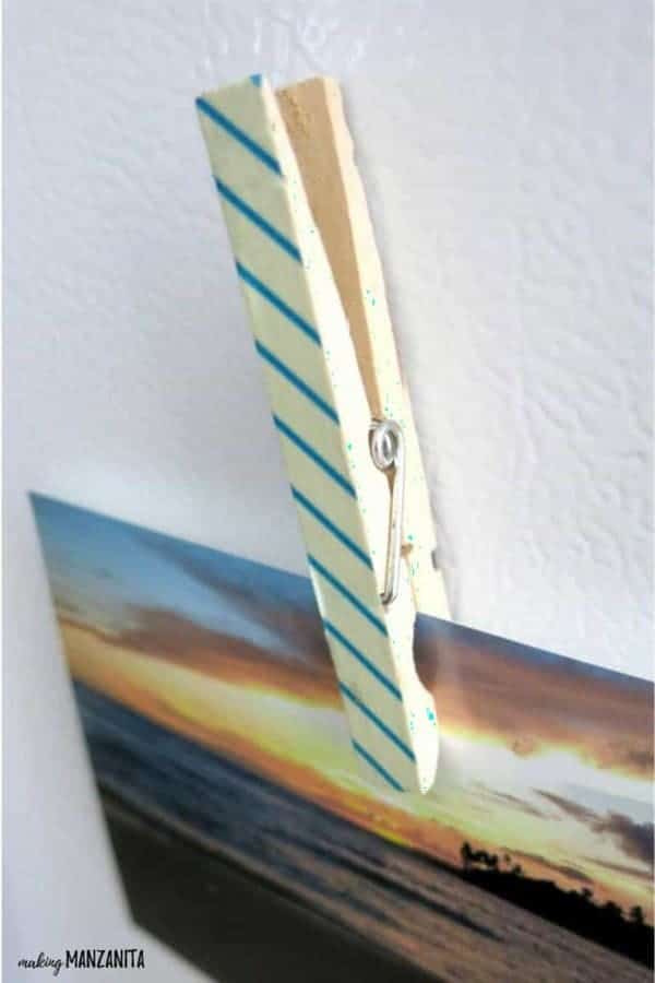 Clothespin Magnets with Washi Tape