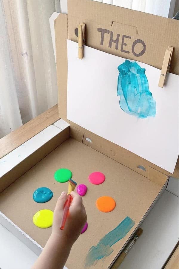 Pizza Box DIY Painting Game