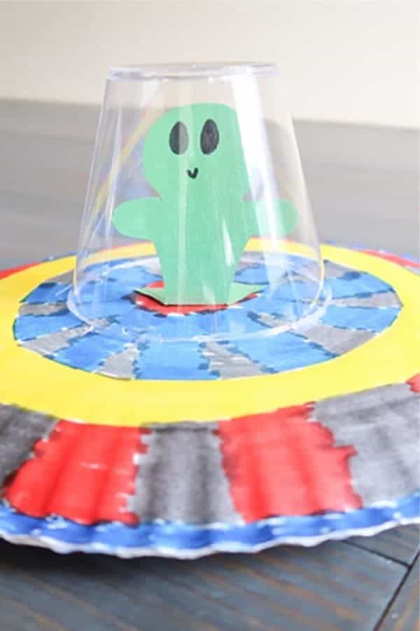 Paper Plate UFO Craft