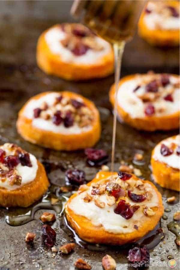 Sweet Potato Goat Cheese Appetizer