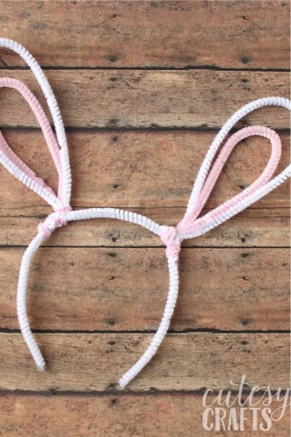 Pipe Cleaner Bunny Ears For Easter