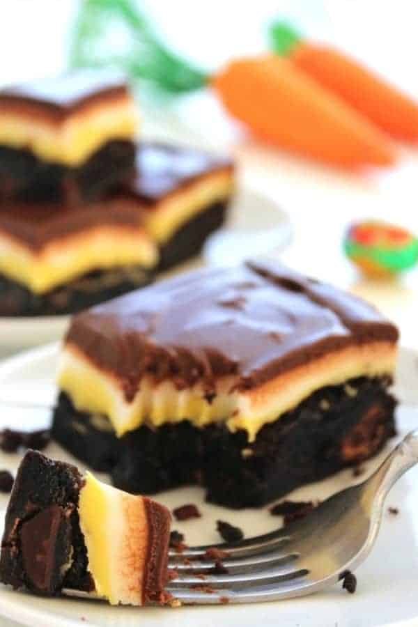 Cadbury Egg Brownies