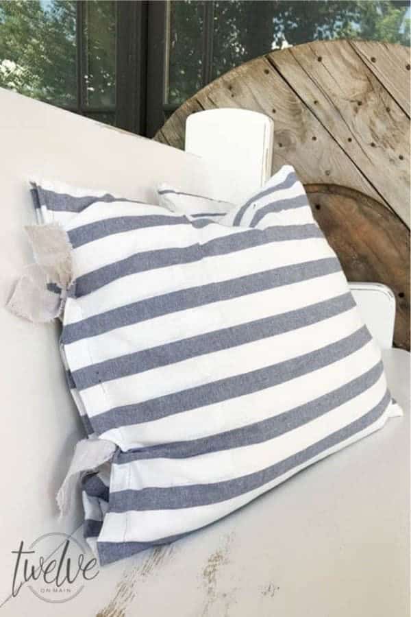 DIY Ikea Tea Towel Farmhouse Pillows