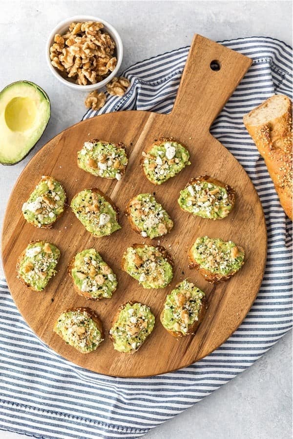 Miniature Avocado Toasts