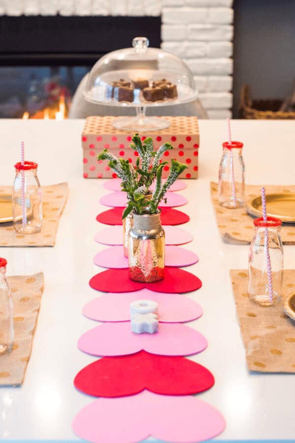 Valentine-themed Table Runner