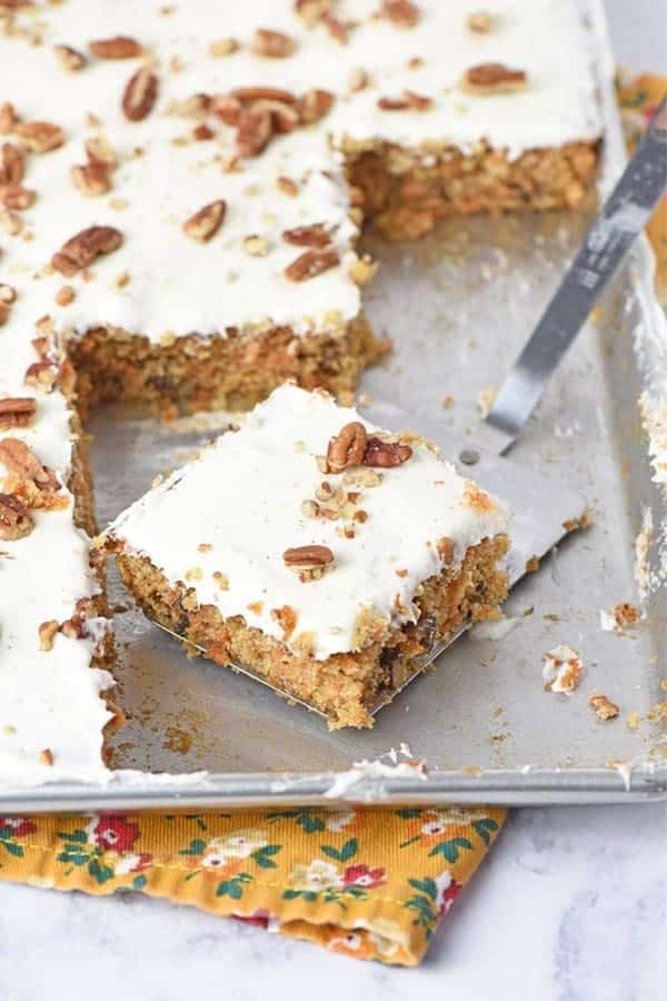 Best Ever Carrot Cake Sheet Cake