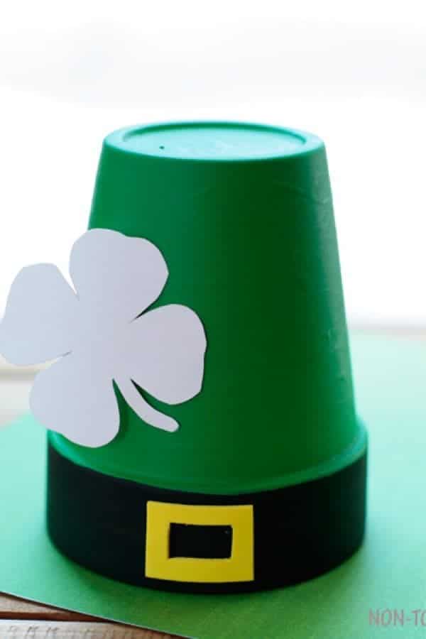 Clay Pot Leprechaun Hat Craft