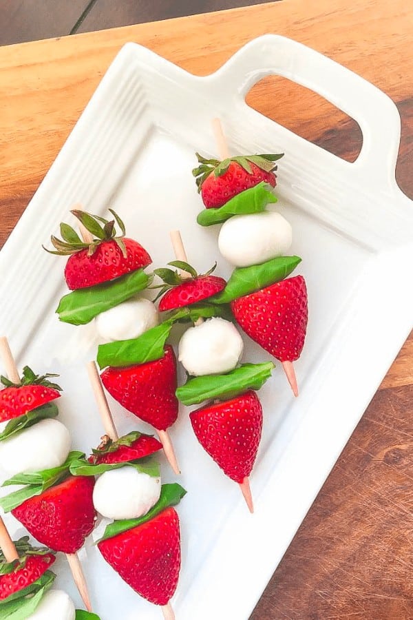 Strawberry Caprese Skewers