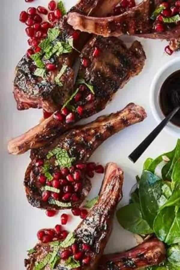 POMEGRANATE MAPLE GLAZED LAMP CHOPS