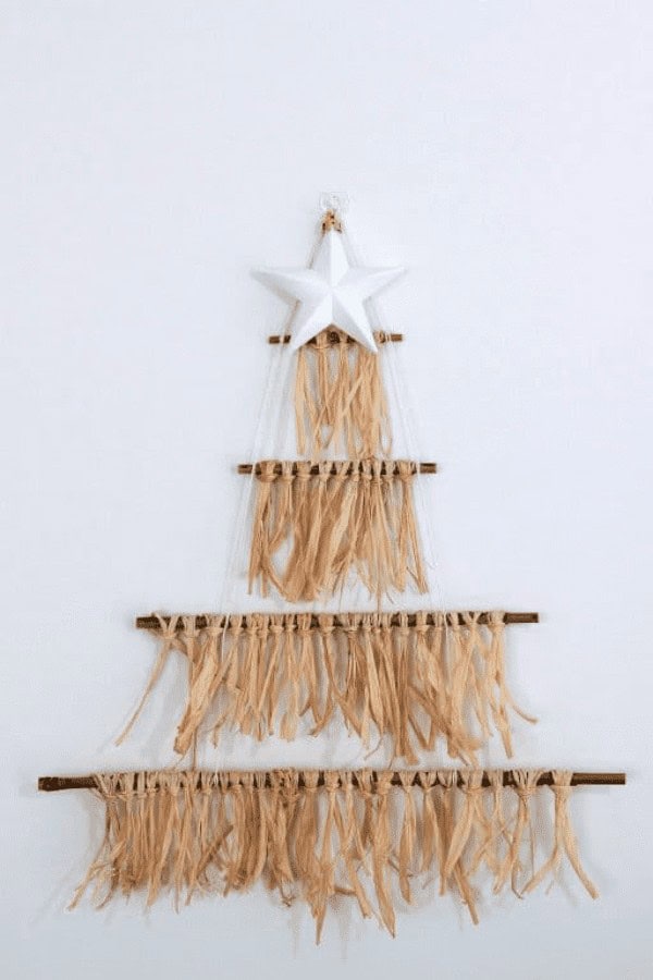 Raffia Christmas Tree