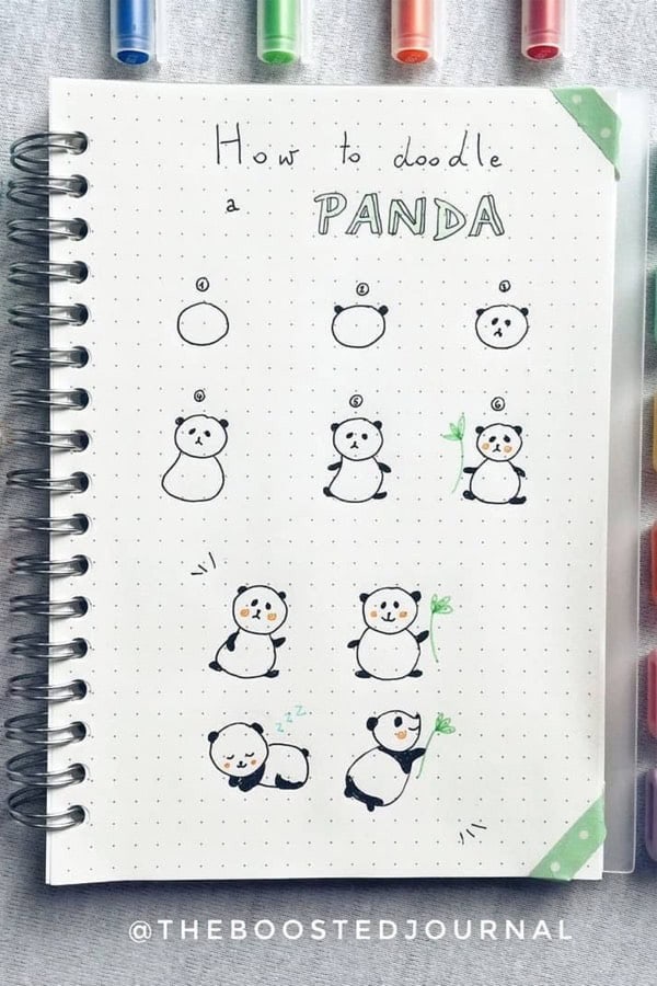 How To Doodle Pandas