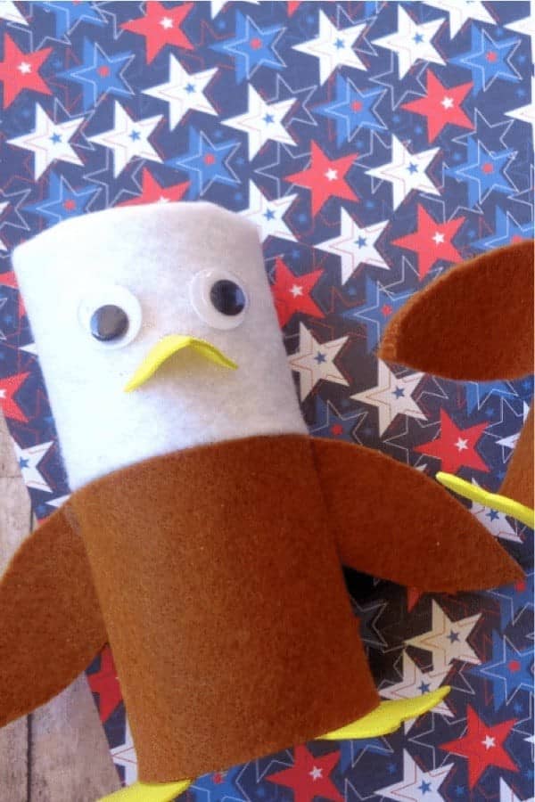 Bald Eagle Toilet Paper Roll Craft