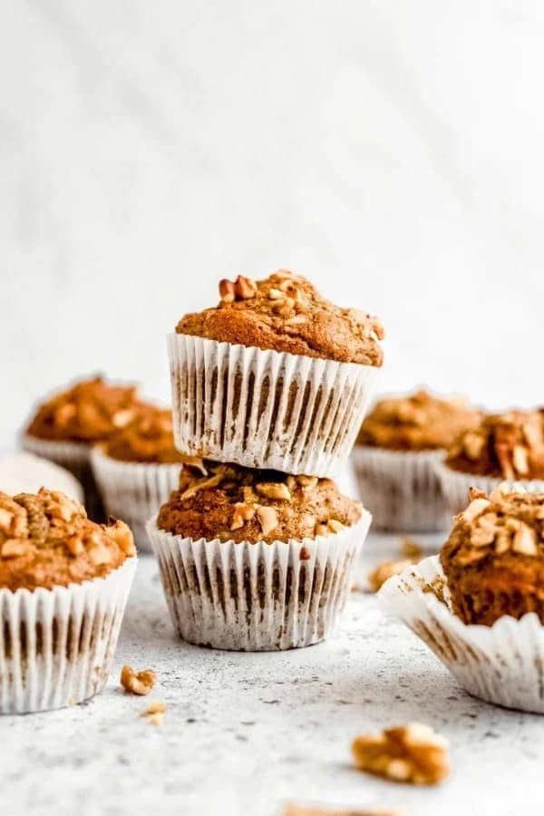 HONEY CINNAMON WALNUT BANANA MUFFINS