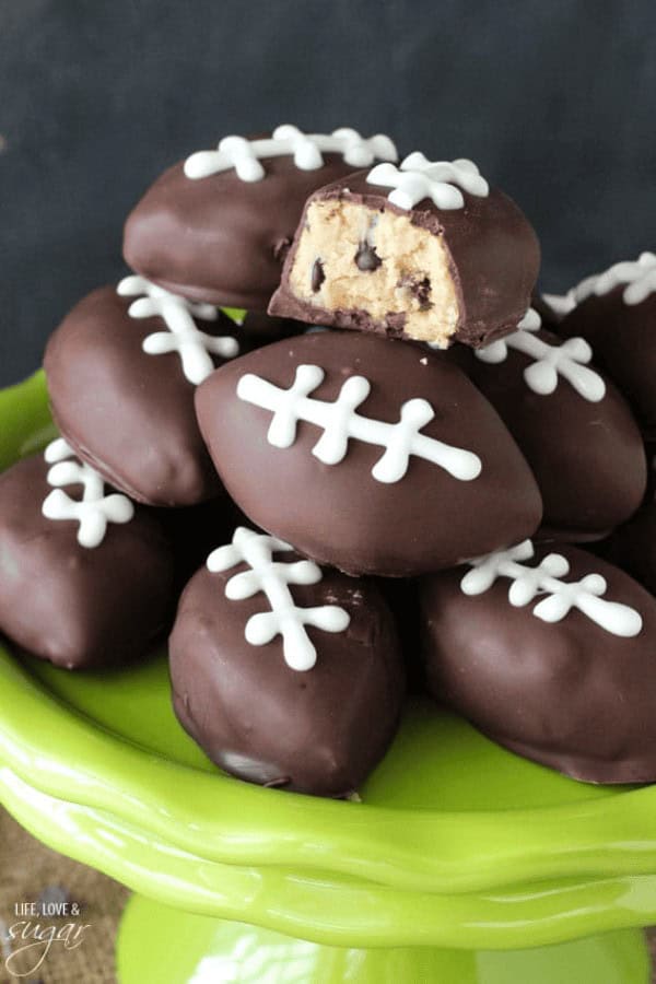 Chocolate Chip Dough Footballs