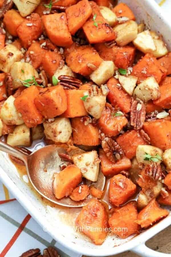 SWEET POTATO AND APPLE CASSEROLE