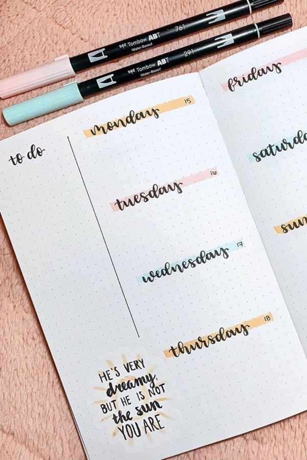 Colorful Minimalistic Spread