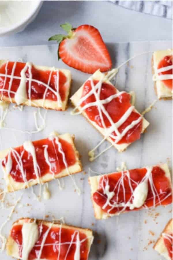 Copycat Strawberry Cheesecake Snack Bars