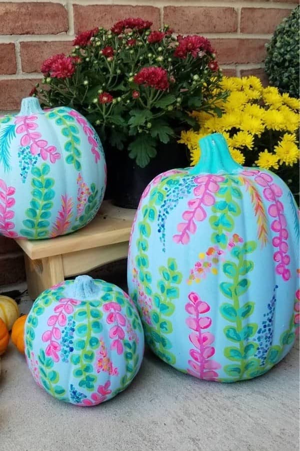 Floral Decoration For Pumpkins