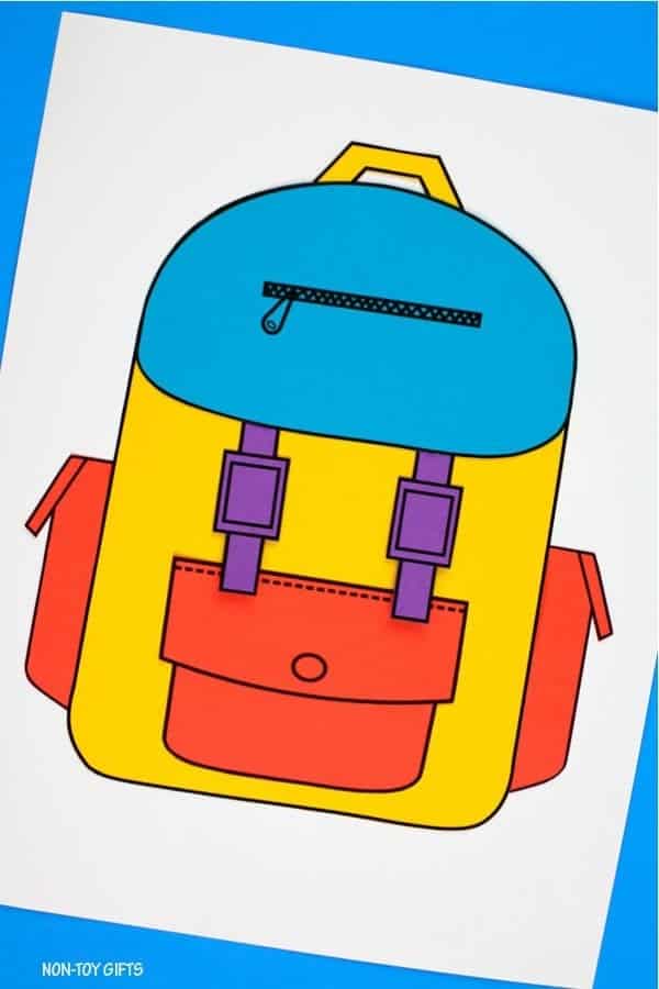 Paper Backpack Craft