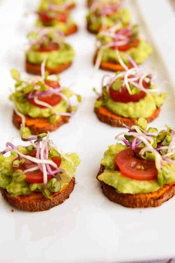 SWEET POTATO AND AVOCADO BITES