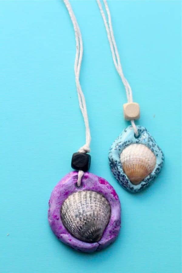 Seashell Necklace With Clay