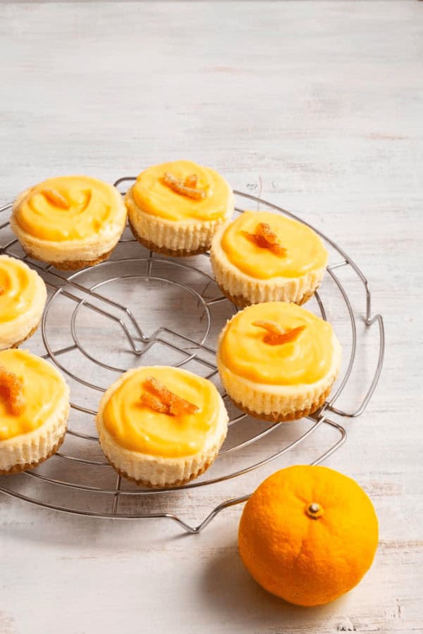 Mini Yuzu Cheesecakes