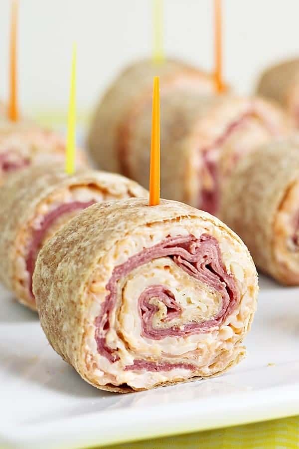 REUBEN TORTILLA PINWHEELS