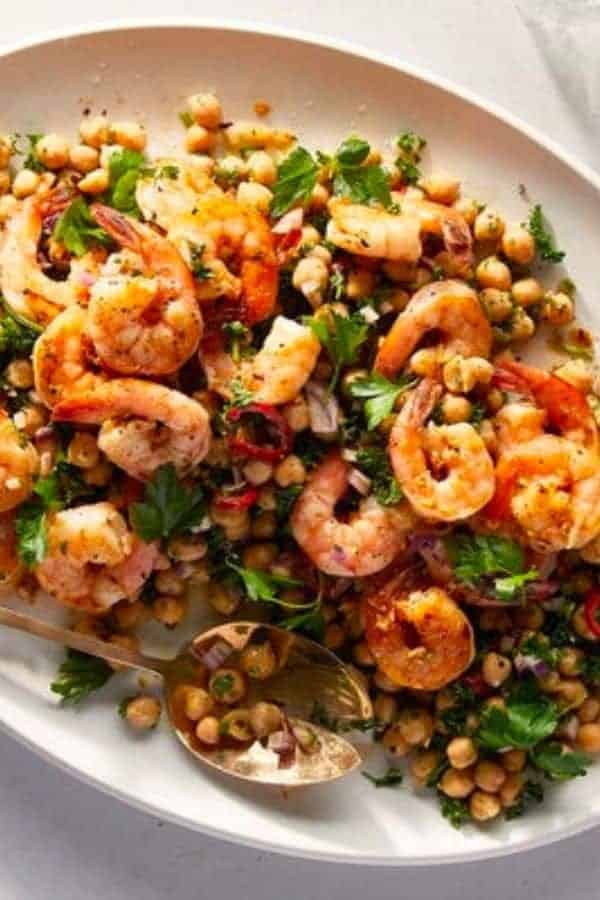 SHRIMP AND CHICKPEA SALAD