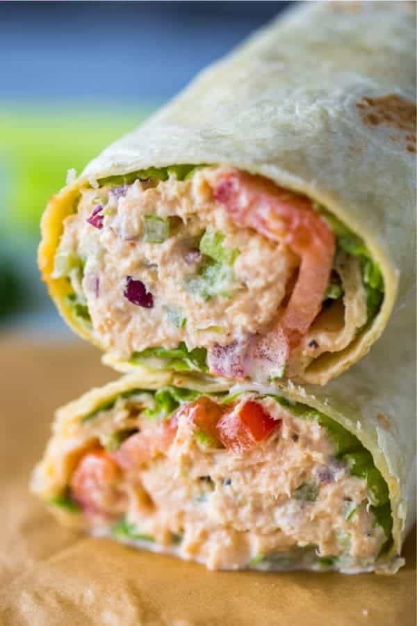 Spicy Sriracha Tuna Wraps