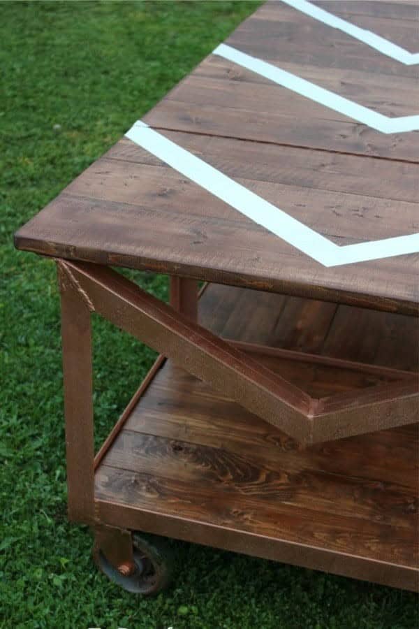 Coffee Table From Yard Sale Cart