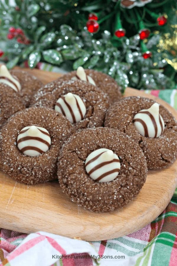 Gingerbread Kiss Cookies