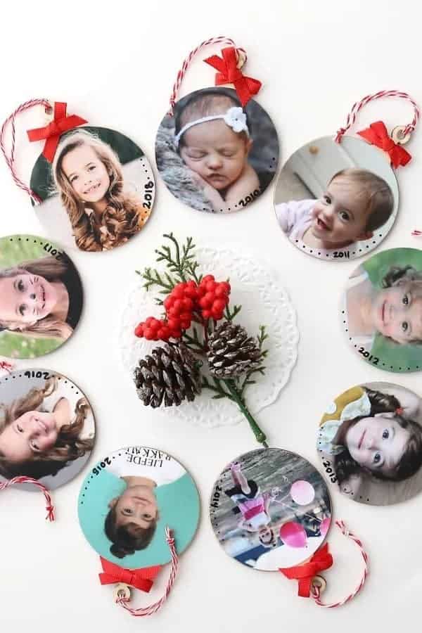 DIY PHOTO ORNAMENTS