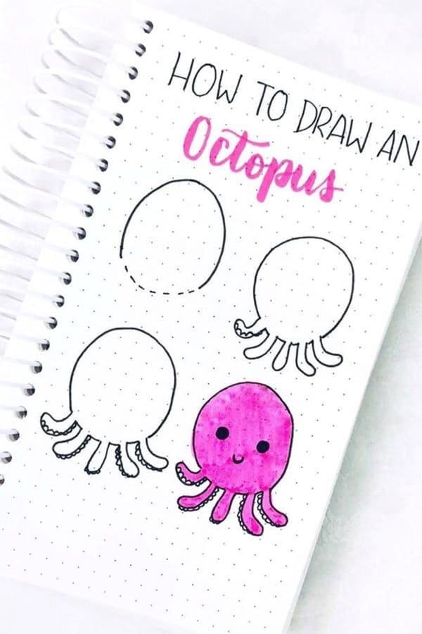 How To Draw An Octopus