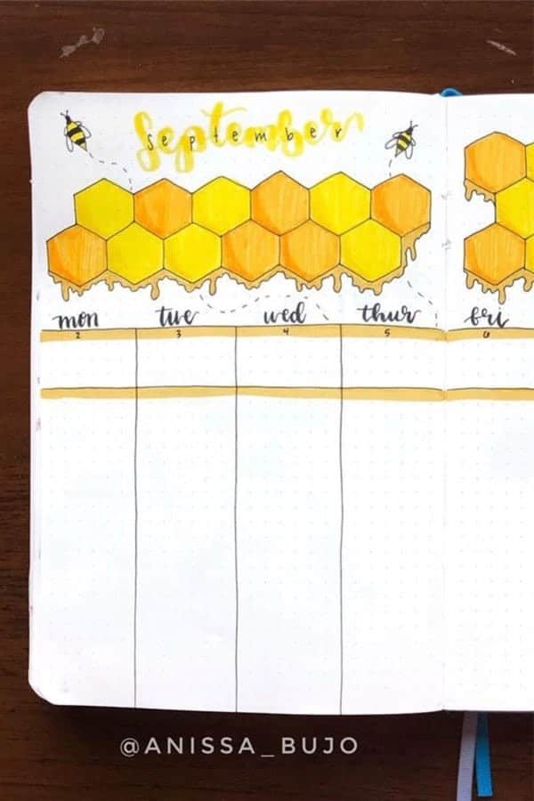 Bee Theme Vertical Spread